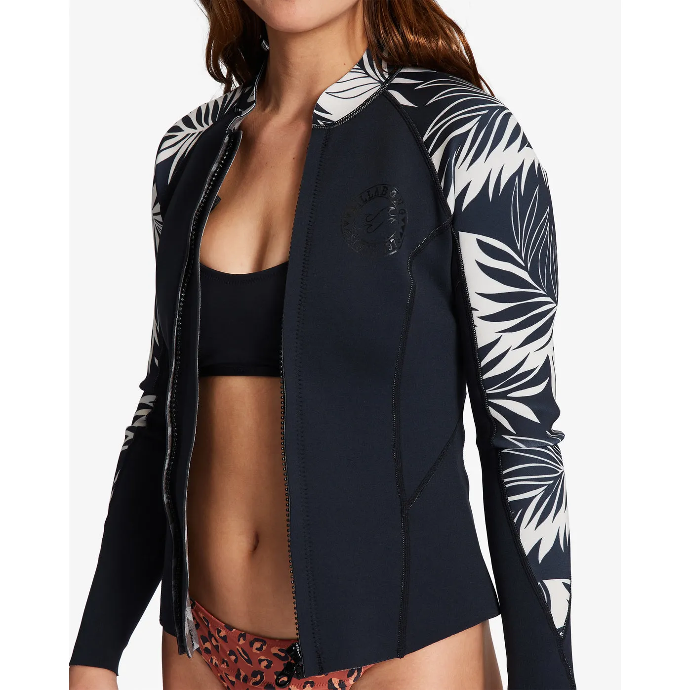 1mm Women's Billabong Peeky Wetsuit - Jacket In Paradise - KVJ7