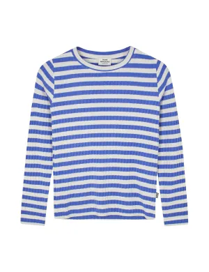 5x5 Classic Stripe Talika Top, Amparo Blue/ Vanilla Ice