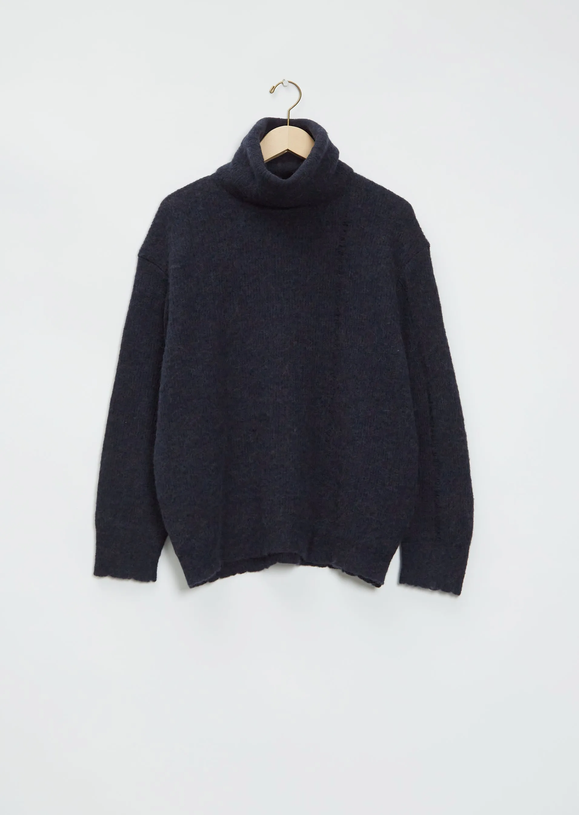 Alpaca Knit Turtleneck Pullover