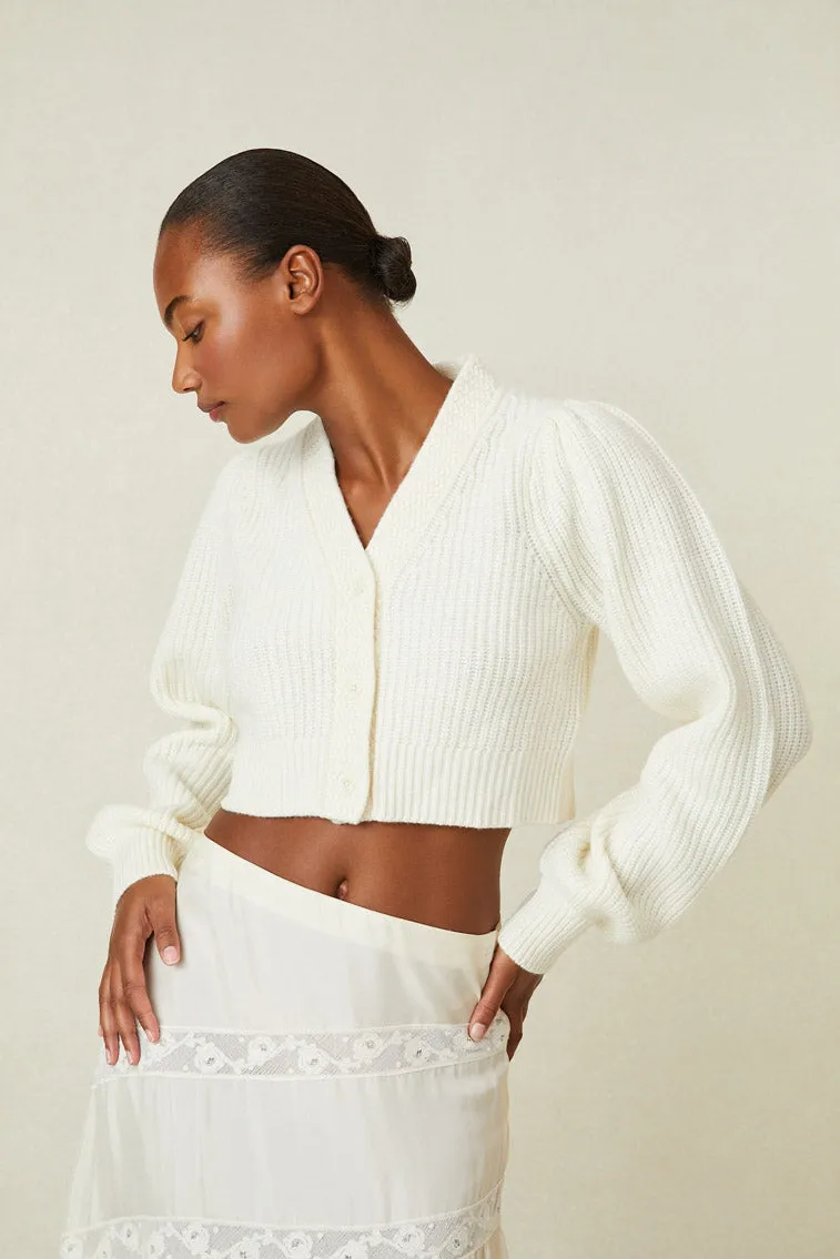 Avignon V-Neck Crop Cardigan