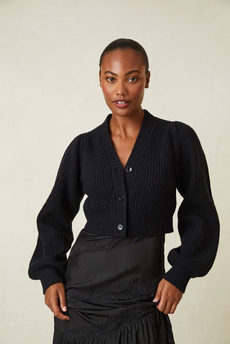 Avignon V-Neck Crop Cardigan