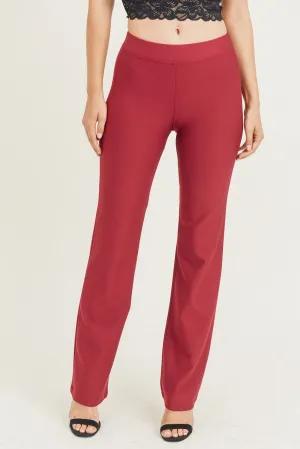 Basic High-Rise Ponte Pants