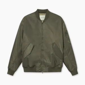 Bow Bomber Jacket Dusty Olive