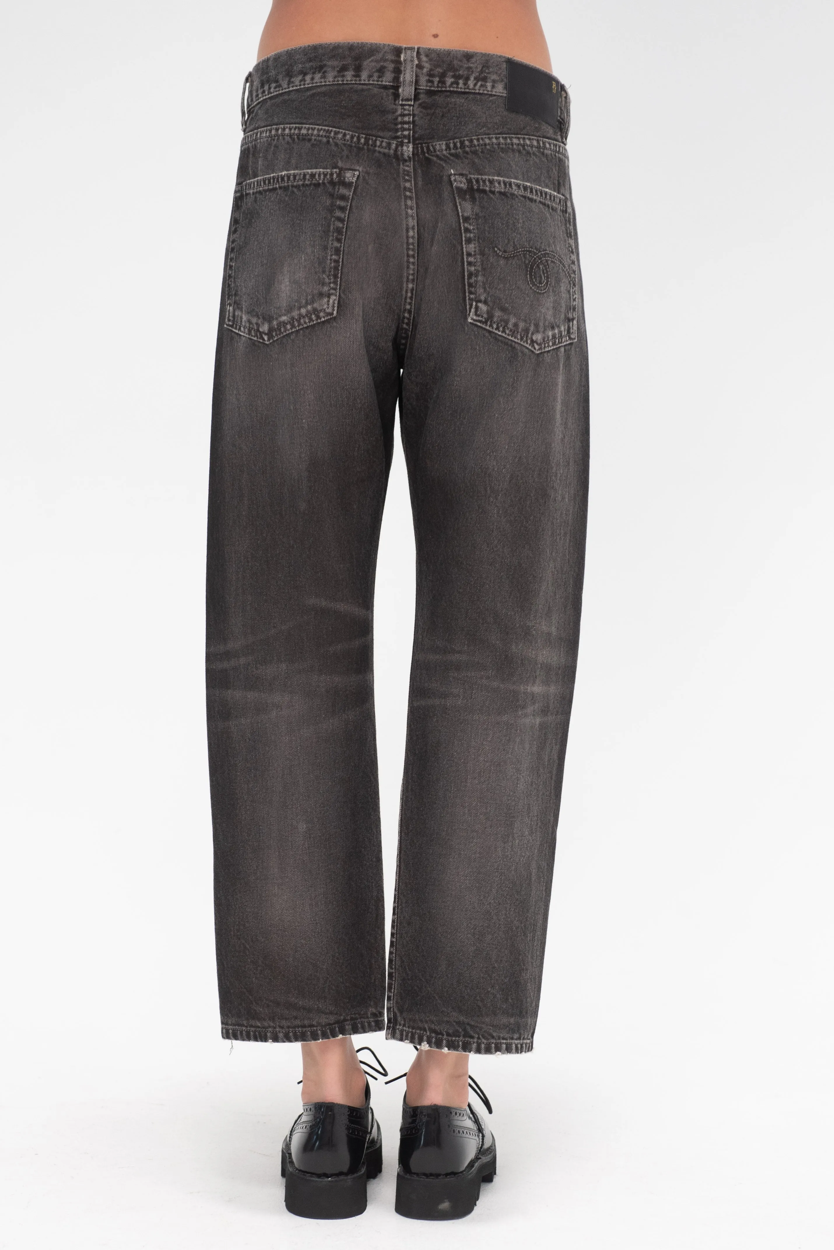 Boyfriend Jean, Mud Grey