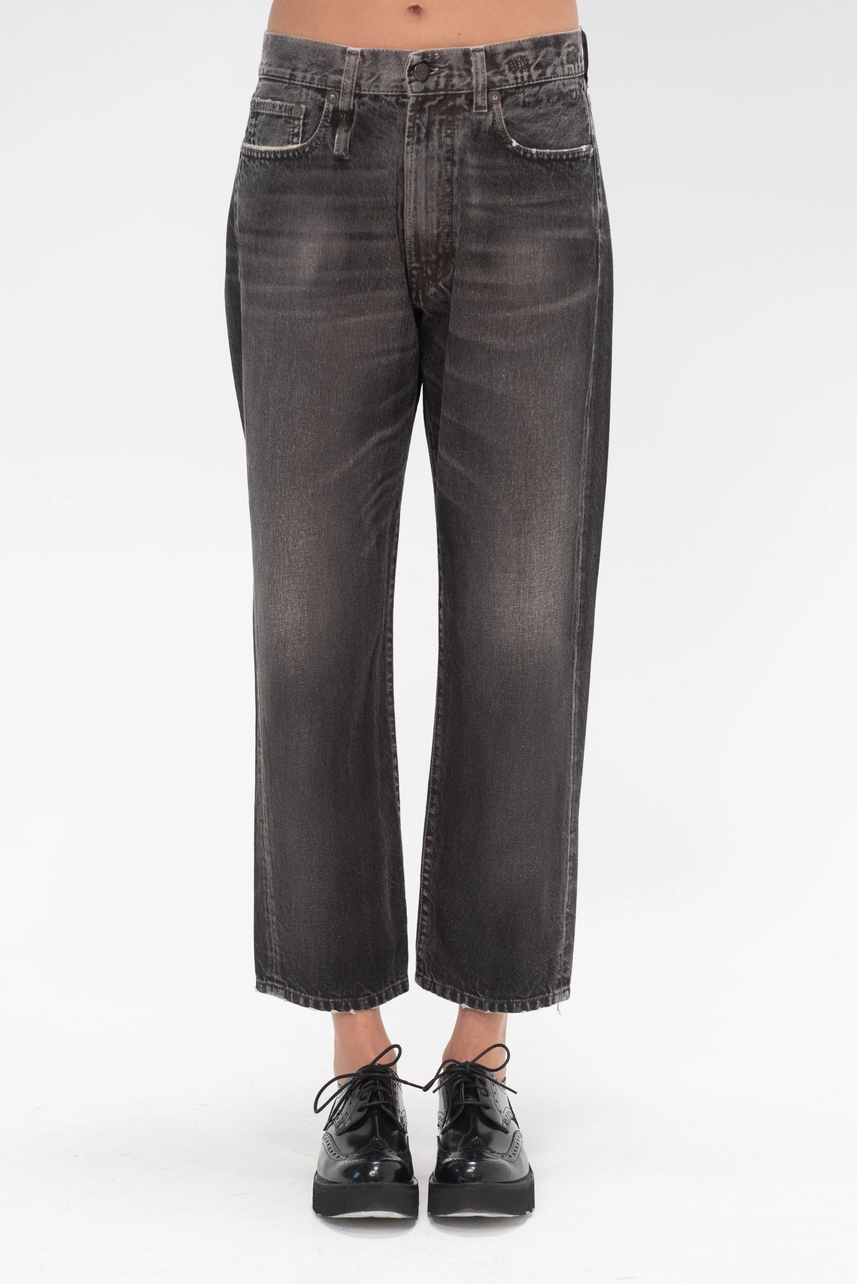 Boyfriend Jean, Mud Grey