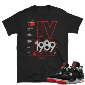 Bred Jordan Retro 4 shirts