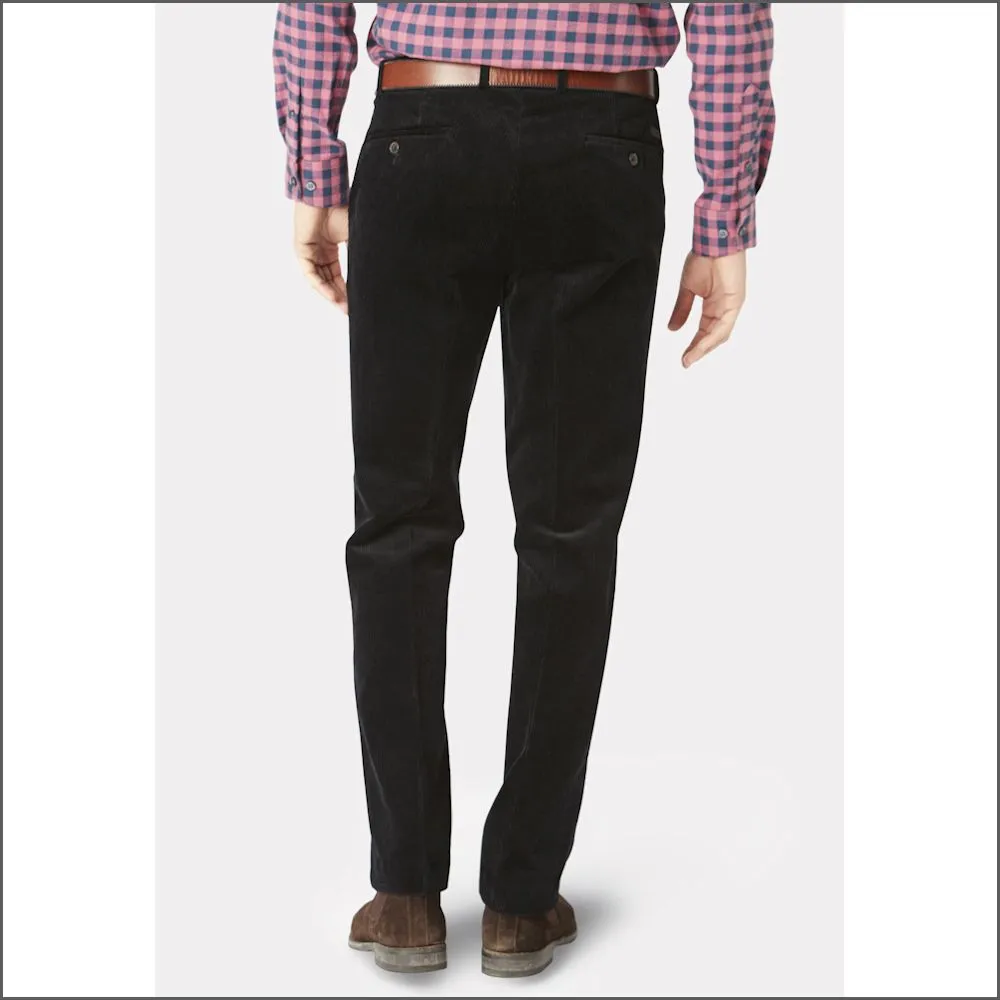 Brook Taverner Ellroy Black Cord Trouser-