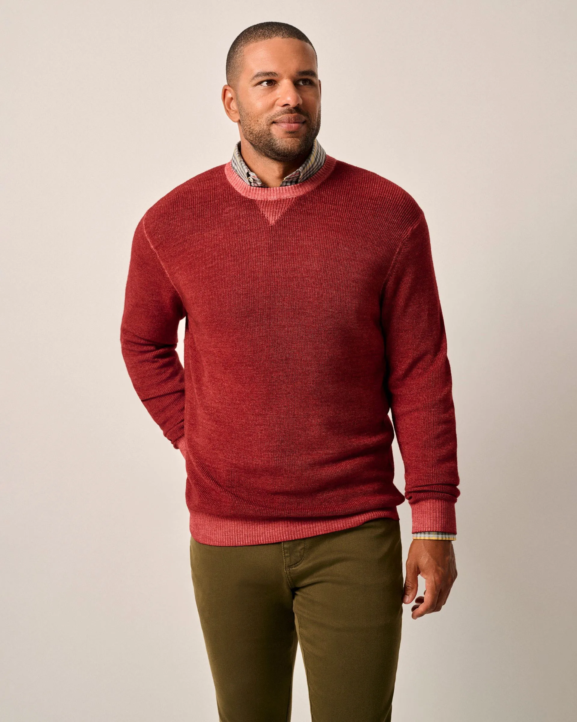 Burgess Garment-Dyed Crewneck Sweater