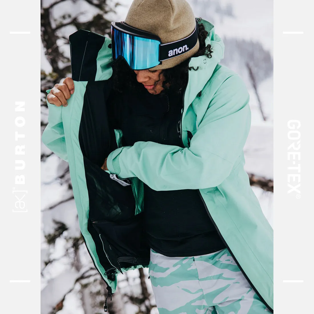 BURTON Women's [ak] Gore-Tex 2L Upshift Jacket 2025 - Powder Mint