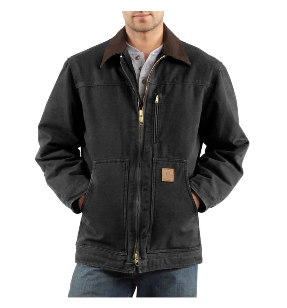 Carhartt C61 Men's Ridge Coat Sherpa Lined Sandstone