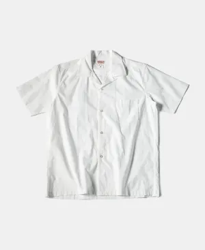 Classic Panama Open Collar Shirt - Ivory White