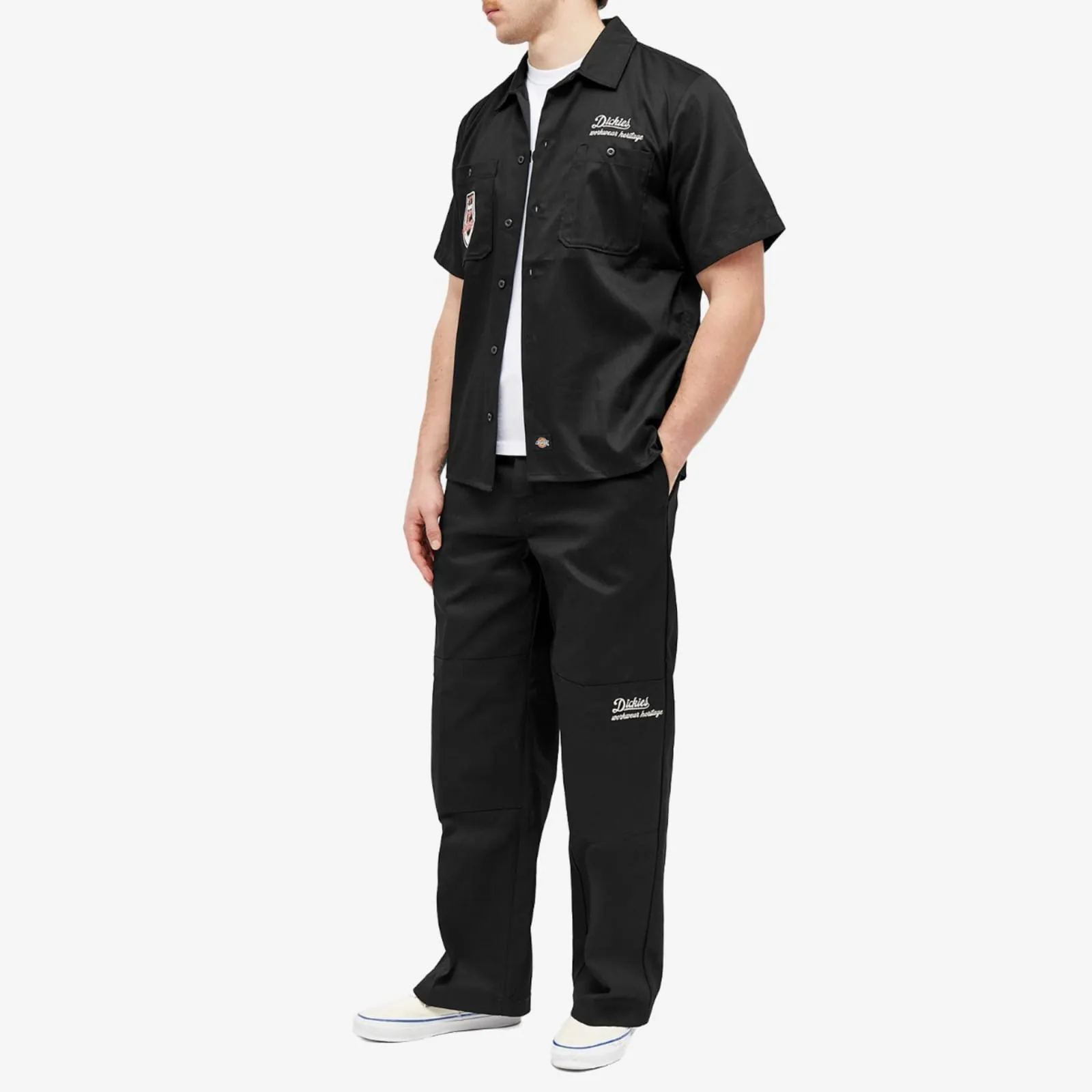 Dickies End trousers. X Dickies 'Motorworks' Double Knee Pant, black