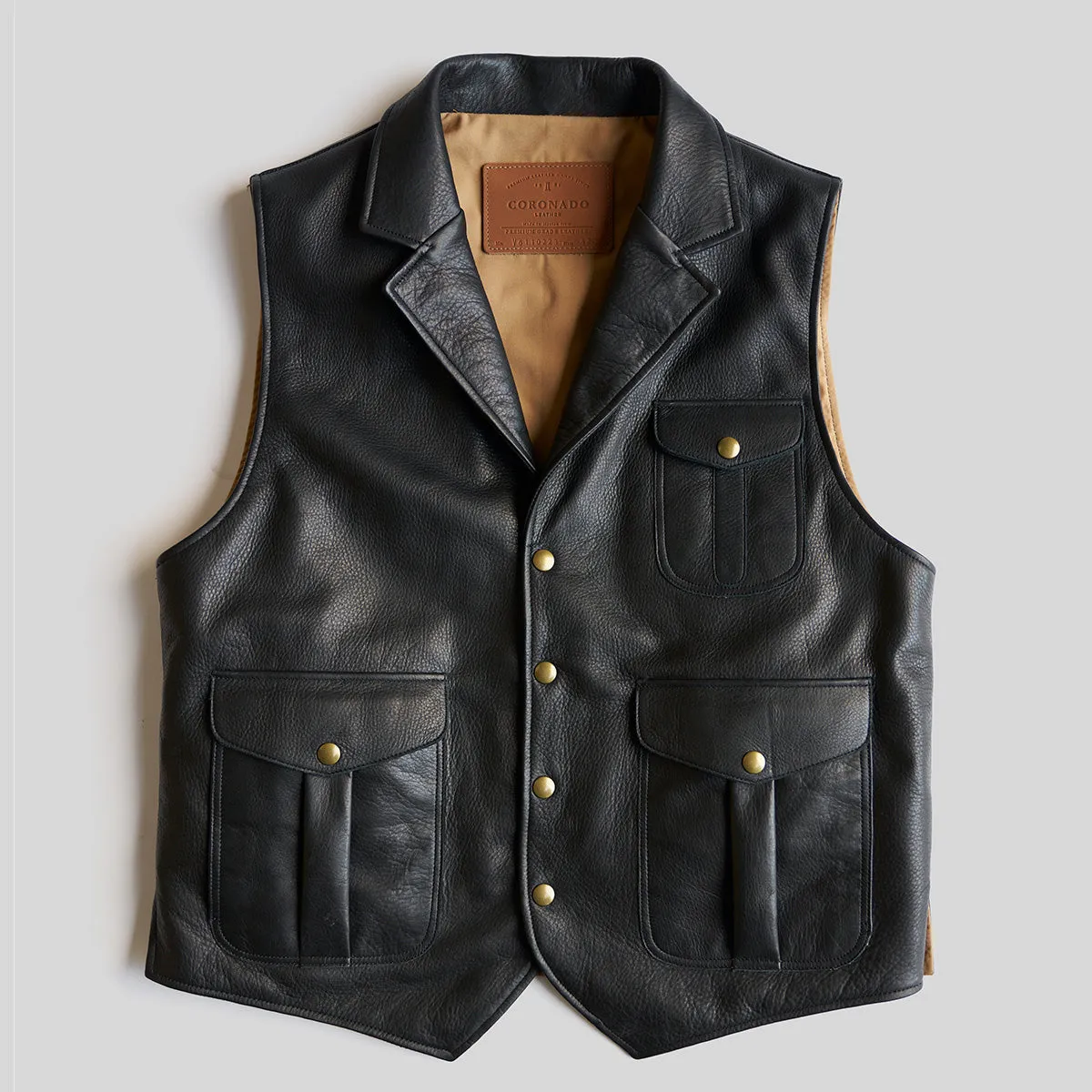 Edinburgh Napa Vest | Black