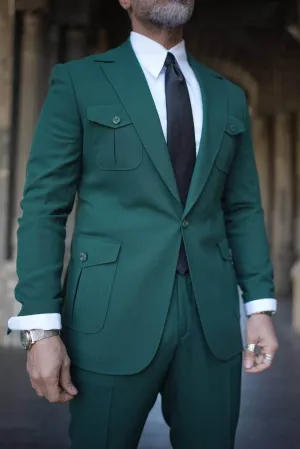 Emerald Green Utility Suit.