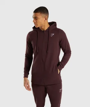 Gymshark Critical Zip Hoodie - Red