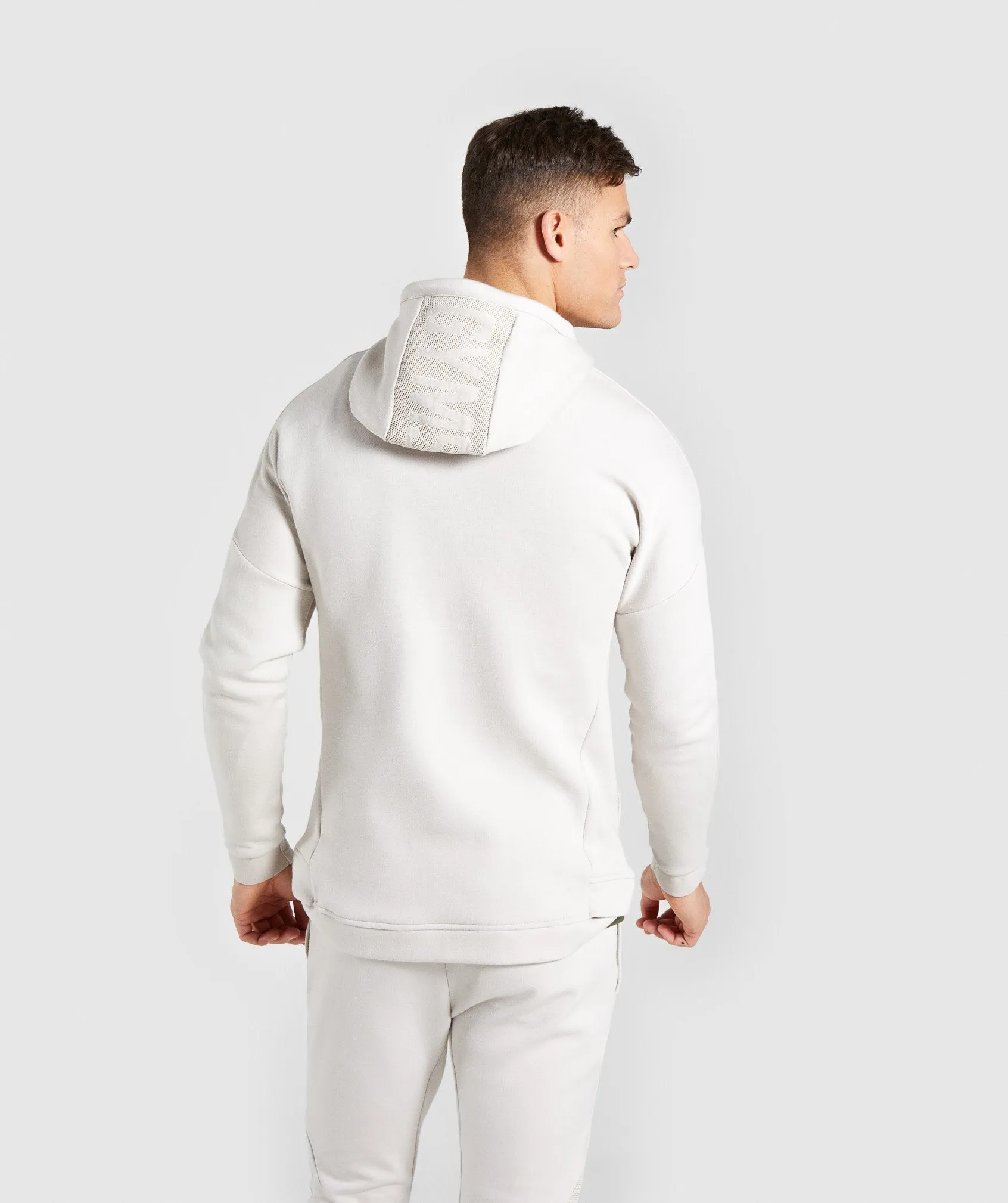 Gymshark Orbit Zip Hoodie - Light Grey