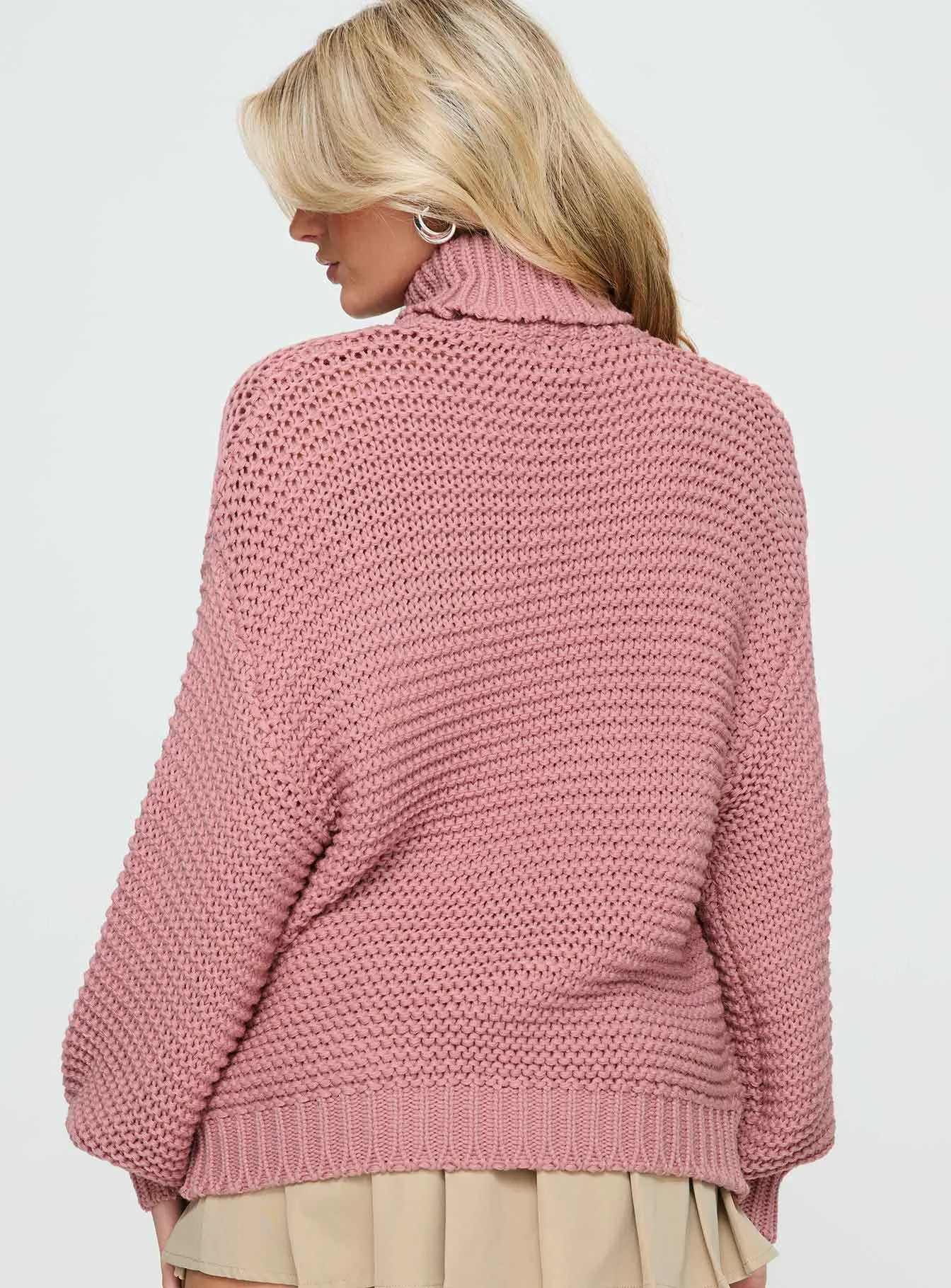 Hayworth Turtle Neck Sweater Pink