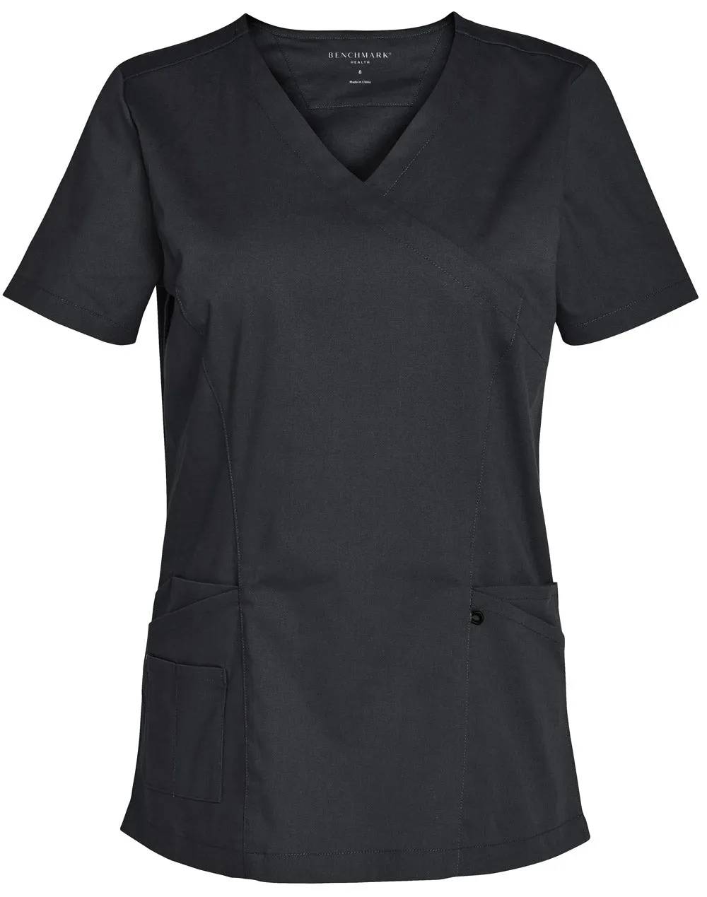 Ladies Solid Colour Short Sleeve Scrub Top - M7640