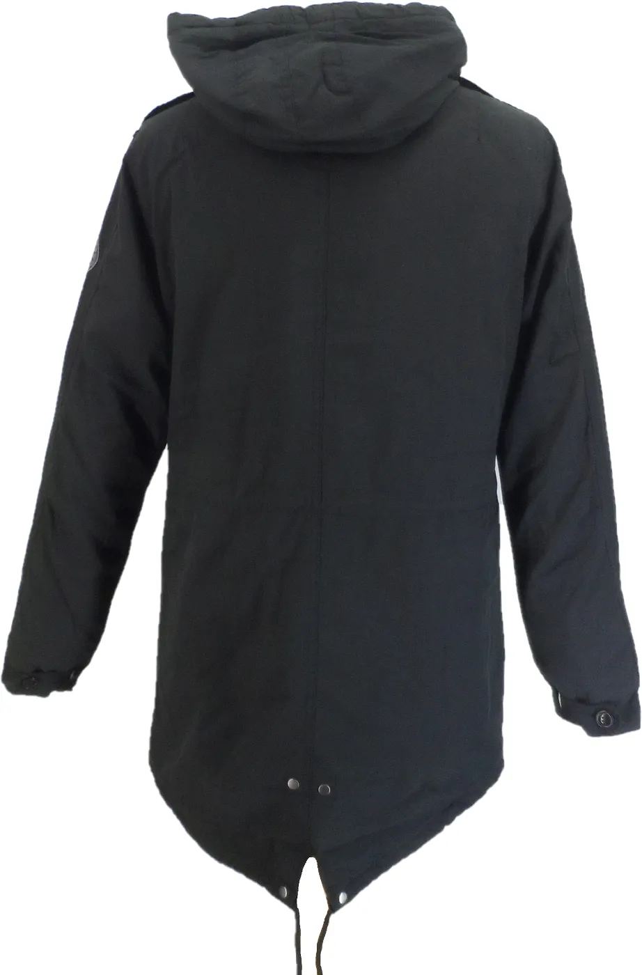 Lambretta Mens Black Retro M51 Fishtail Parka