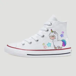 Llama Kids Custom Converse Shoes