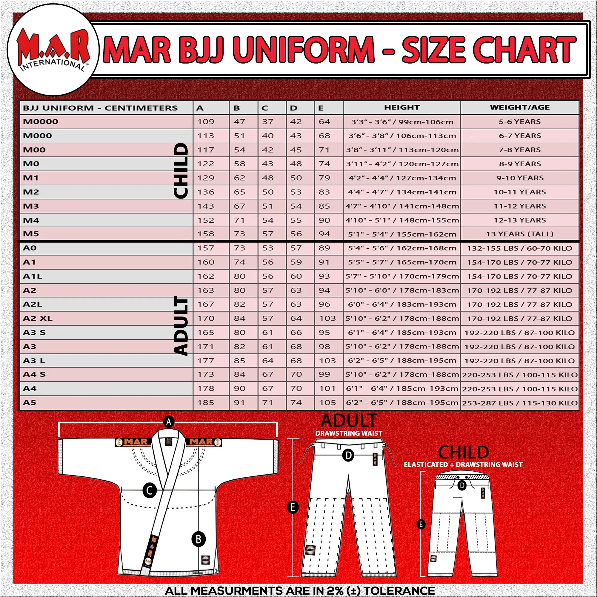 MAR-060B | White Brazilian Jiu-Jitsu Uniform