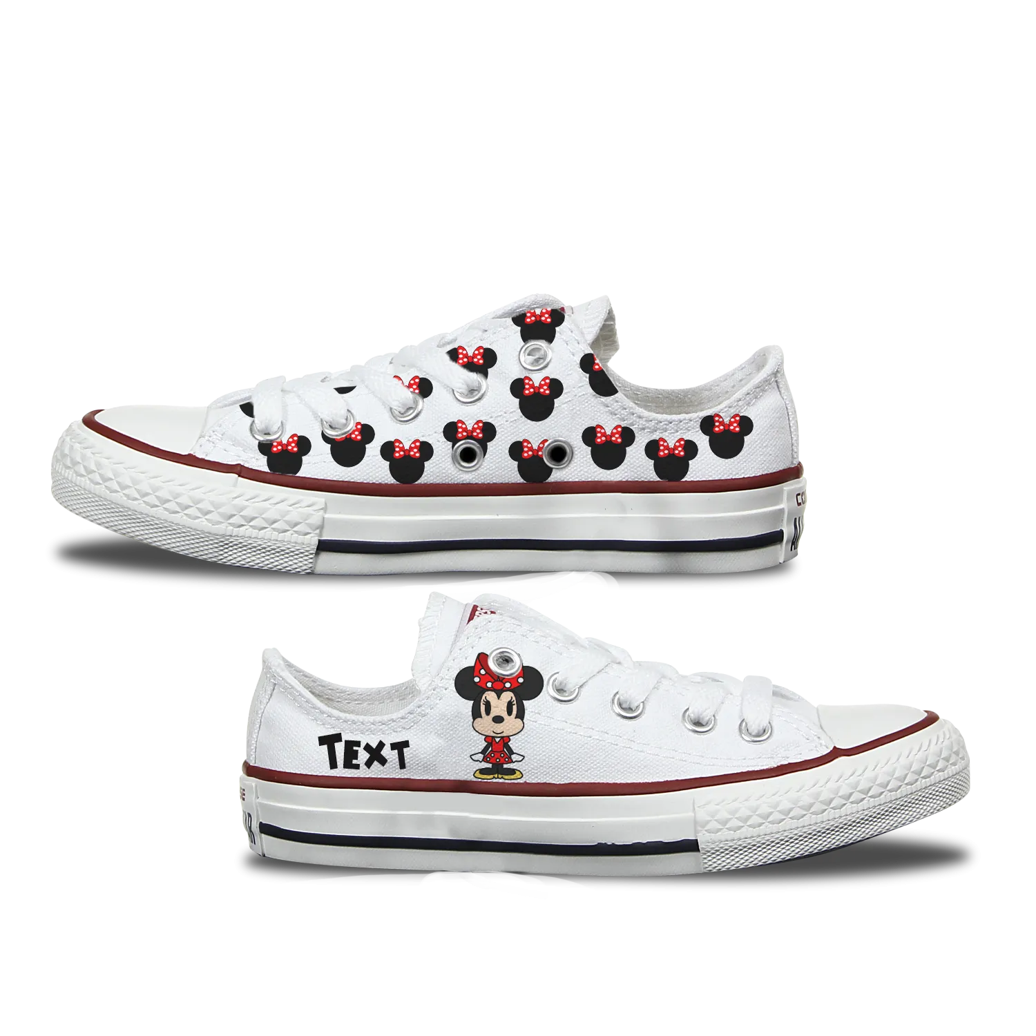 Minnie Mouse Kids Custom Converse