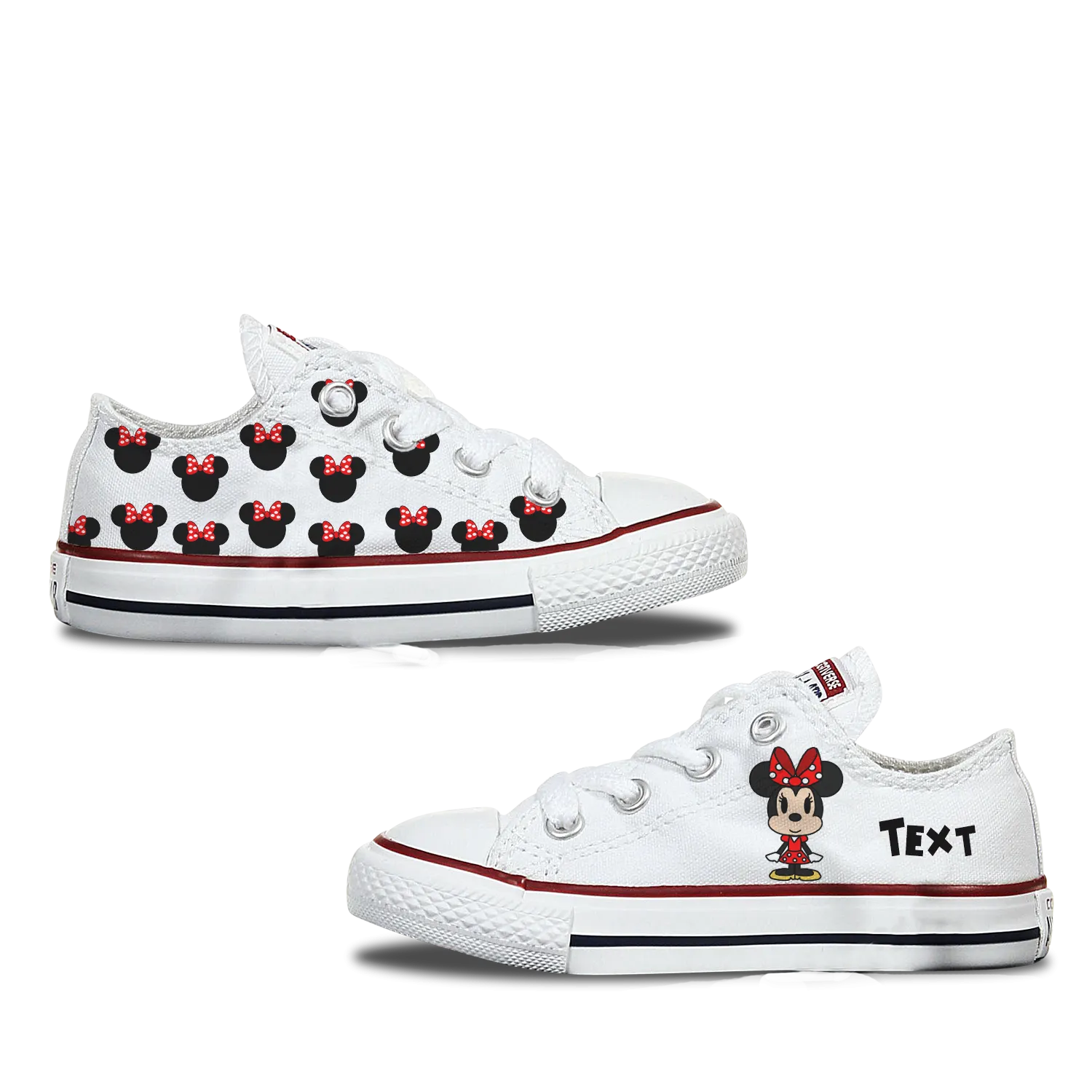 Minnie Mouse Kids Custom Converse