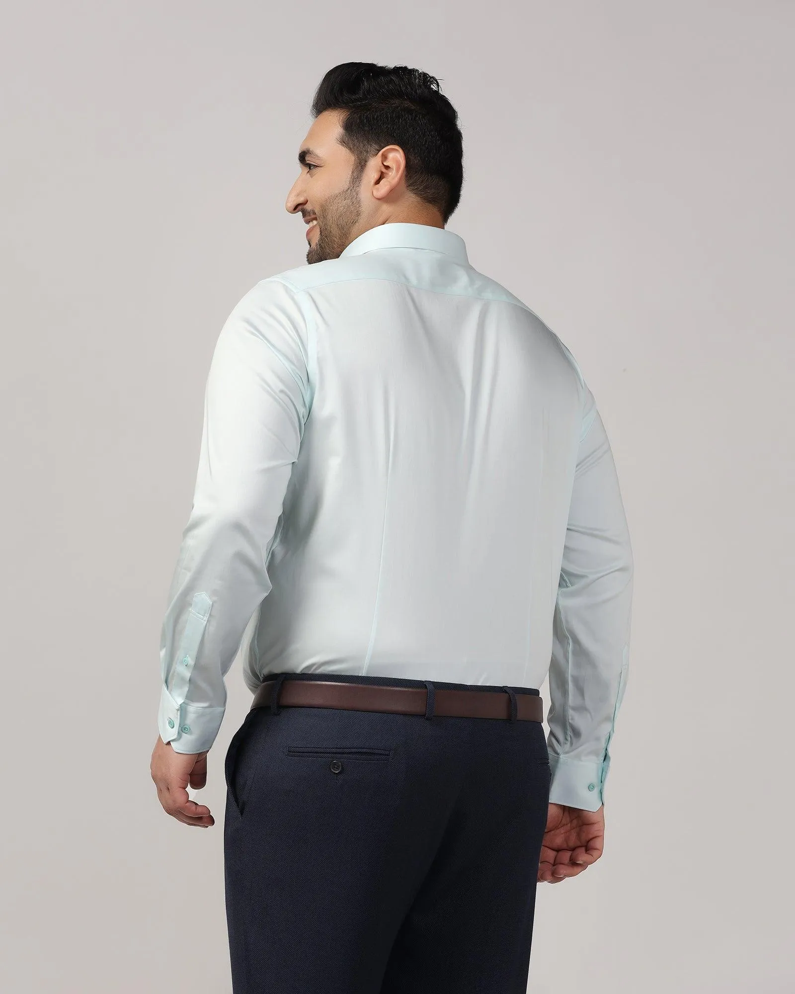 Must Haves Formal Aqua Solid Shirt - Sailor