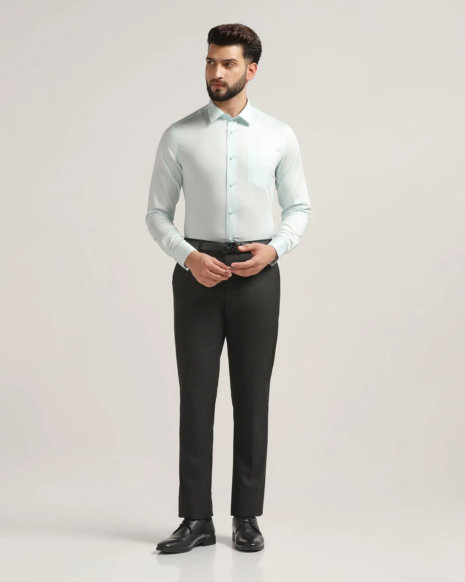 Must Haves Formal Aqua Solid Shirt - Sailor