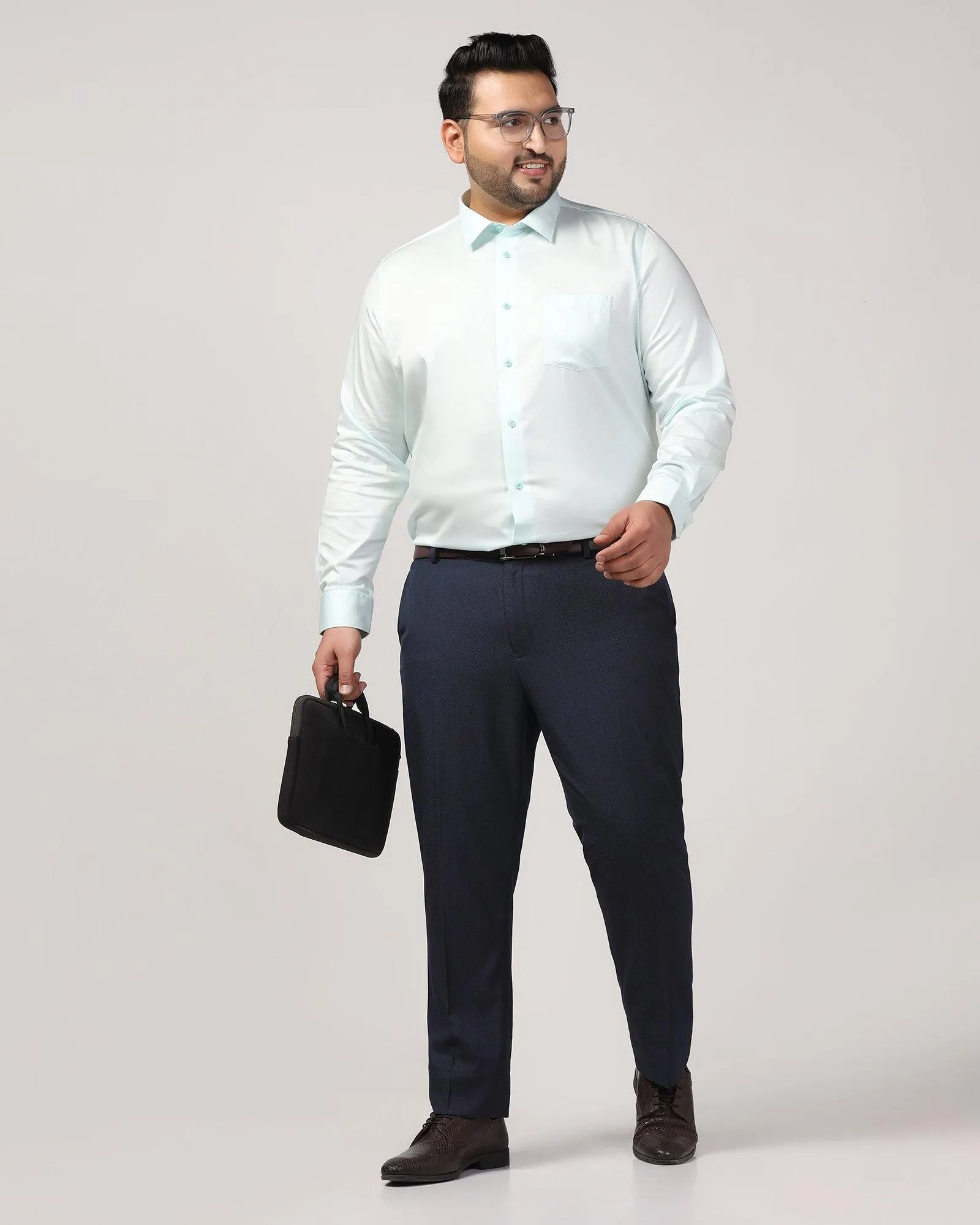 Must Haves Formal Aqua Solid Shirt - Sailor