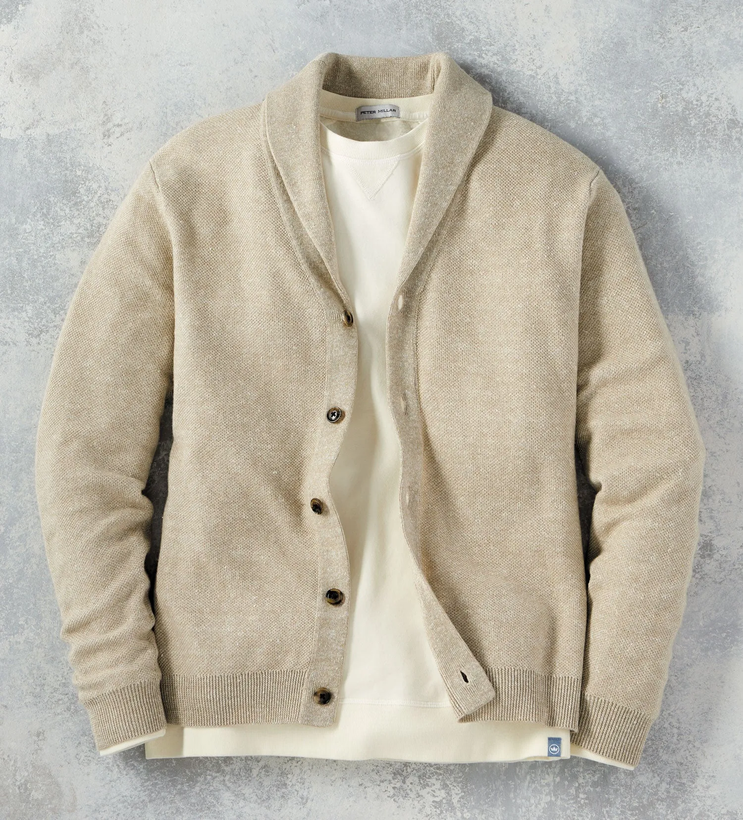 Peter Millar Boothbay Shawl Cardigan Sweater