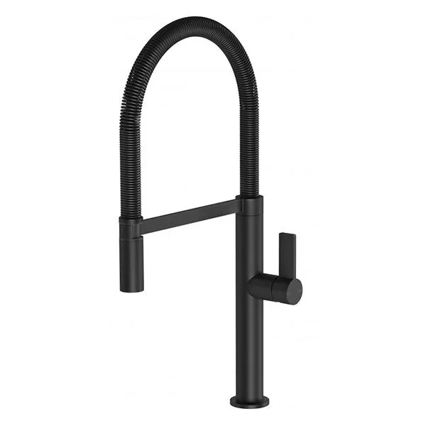 Phoenix Prize Flexible Coil Sink Mixer - Matte Black