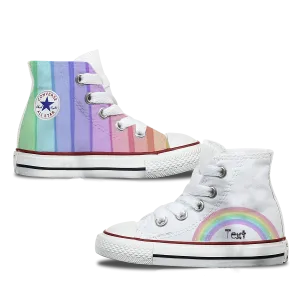 Rainbow Kids Custom Converse