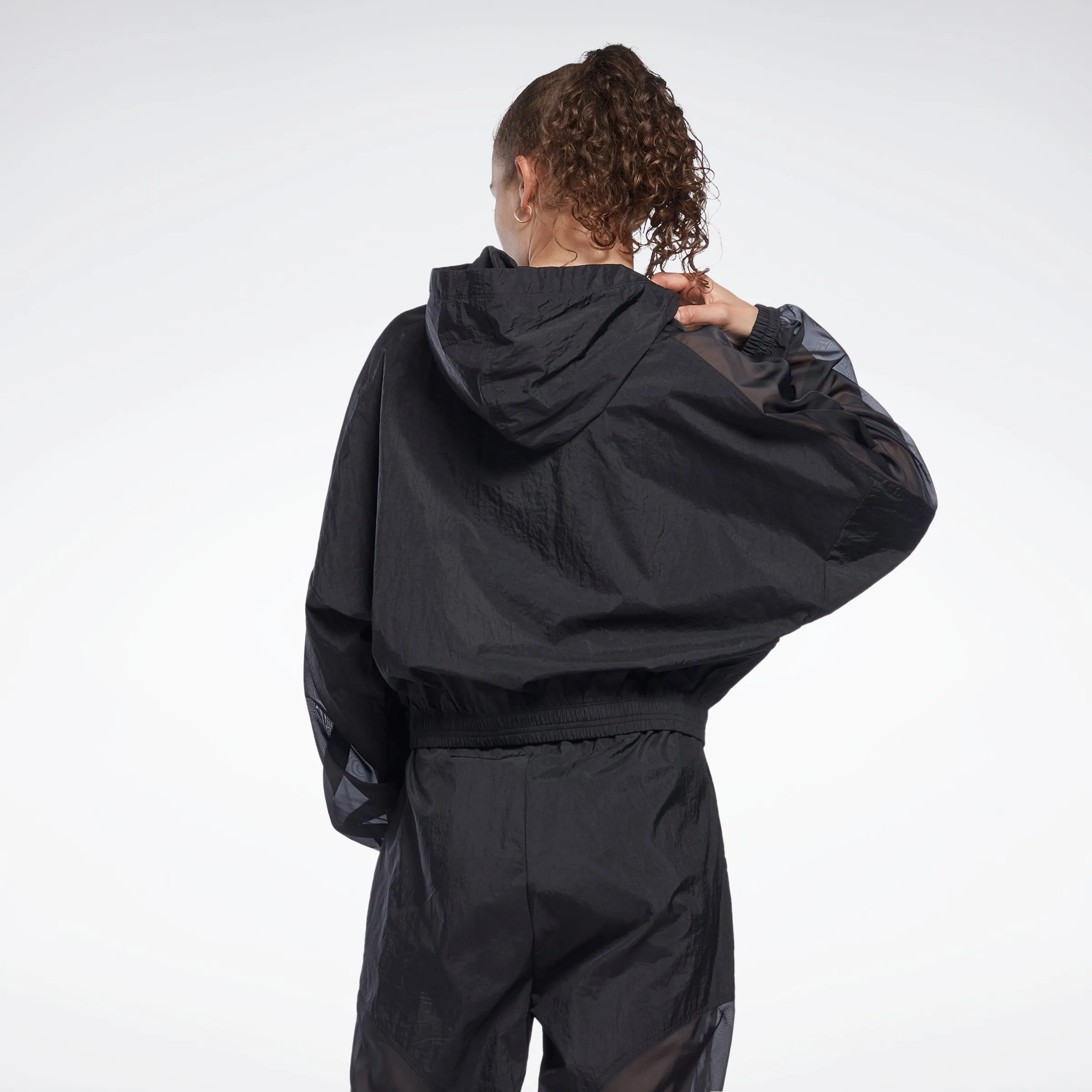 Reebok Apparel Women Studio Opaque Woven Jacket Black