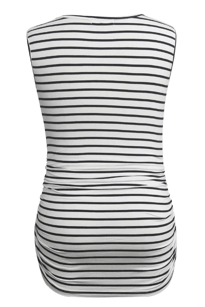 Smallshow Summer Ruched Maternity Tank Tops