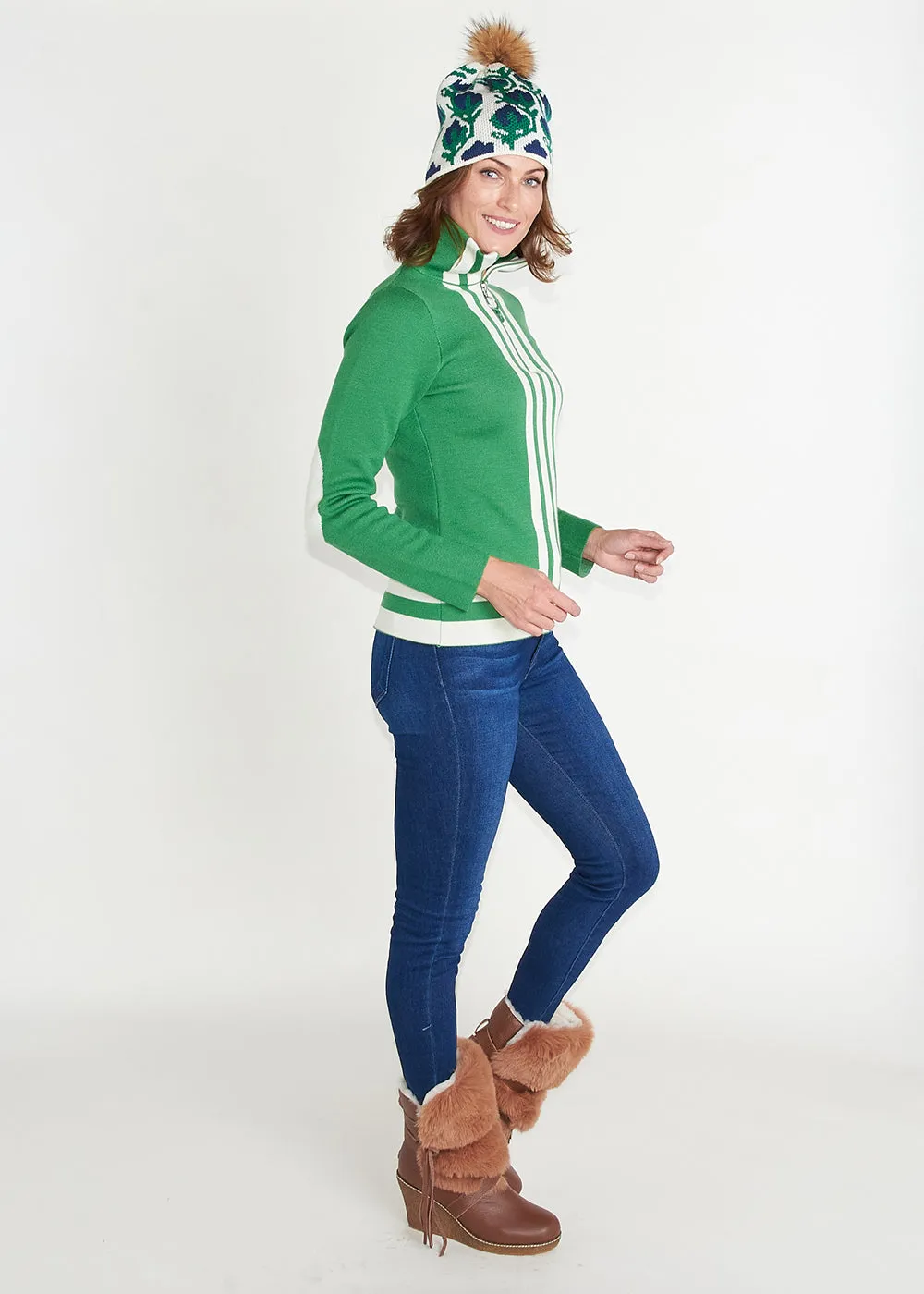 St. Moritz Half Zip - Kelly Green