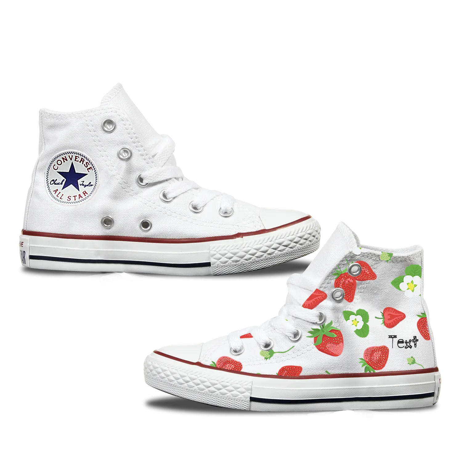 Strawberry Kids Custom Converse