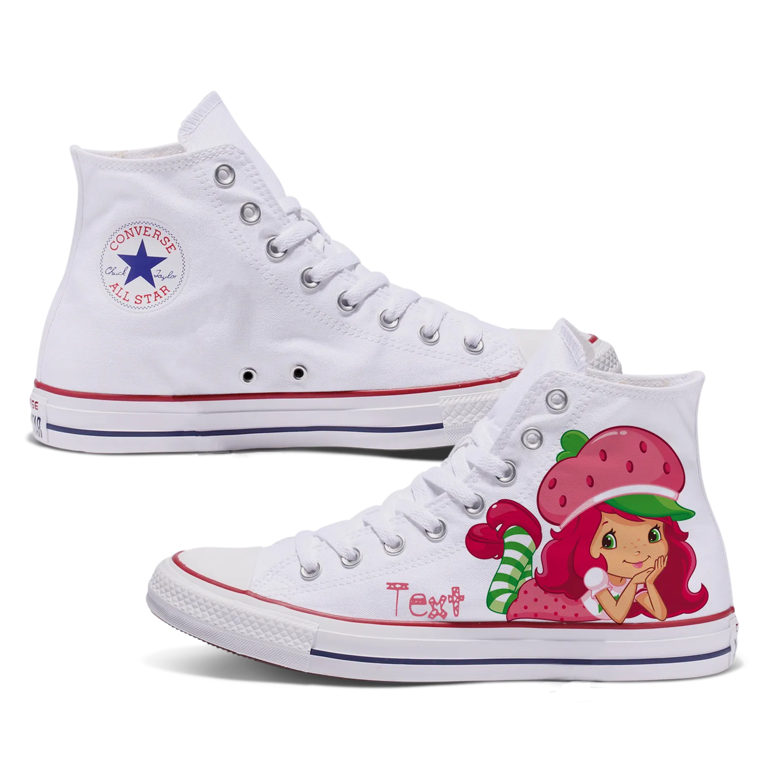 Strawberry Shortcake Adult Custom Converse