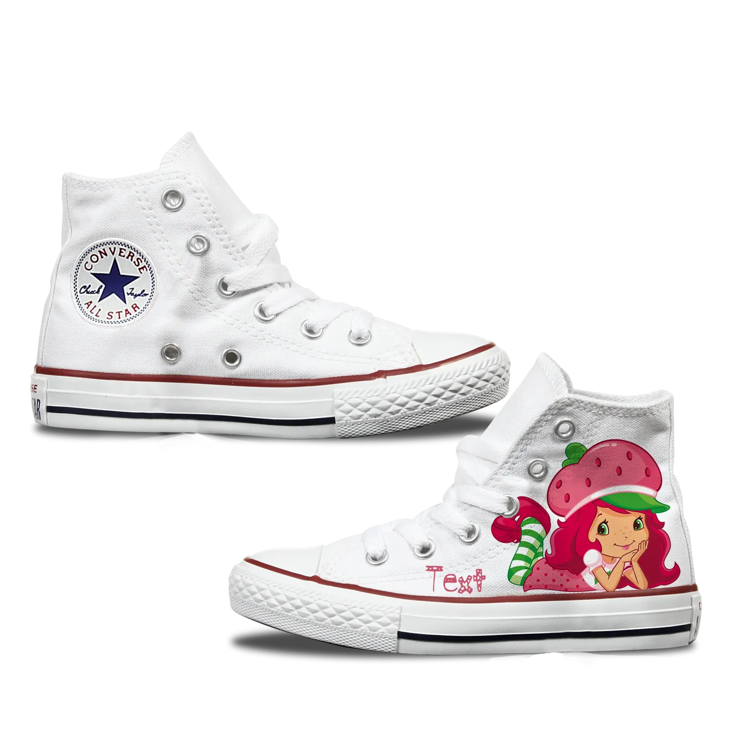 Strawberry Shortcake Kids Custom Converse