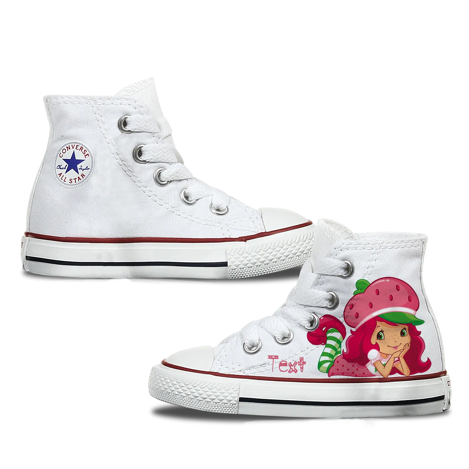 Strawberry Shortcake Kids Custom Converse