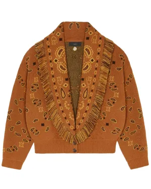 Tamarind Bandana Jacquard Cardibomber Cardigan