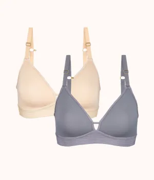 The Spacer Bra Bundle: Toasted Almond/Smoke