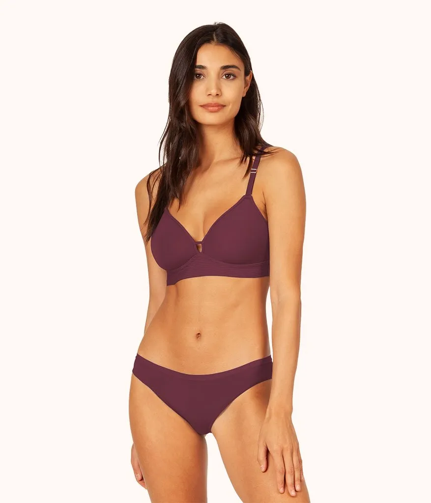 The Spacer Bra Trio: Toasted Almond/Jet Black/Plum