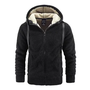 Thick Warm Softshell Fleece Hooded Jacket