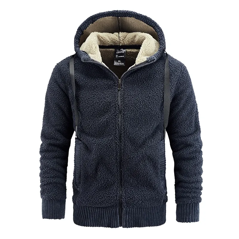 Thick Warm Softshell Fleece Hooded Jacket