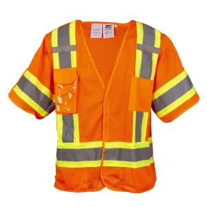 Type R, Class 3, Limited FR, High-Visibility 5-Point Breakaway Vest, Reflective