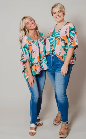 Vibrant Print Boxy Top - Final Sale*