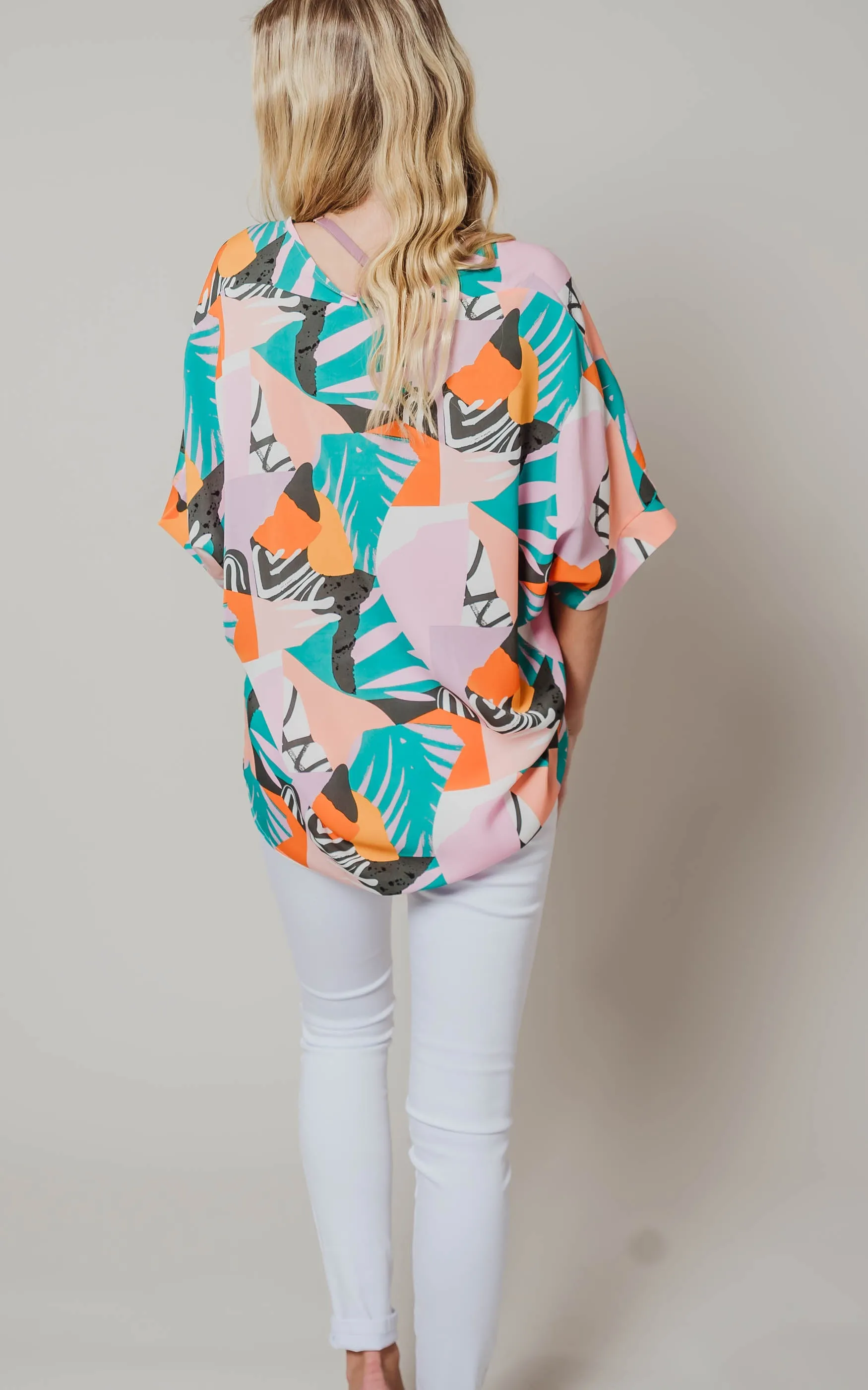 Vibrant Print Boxy Top - Final Sale*