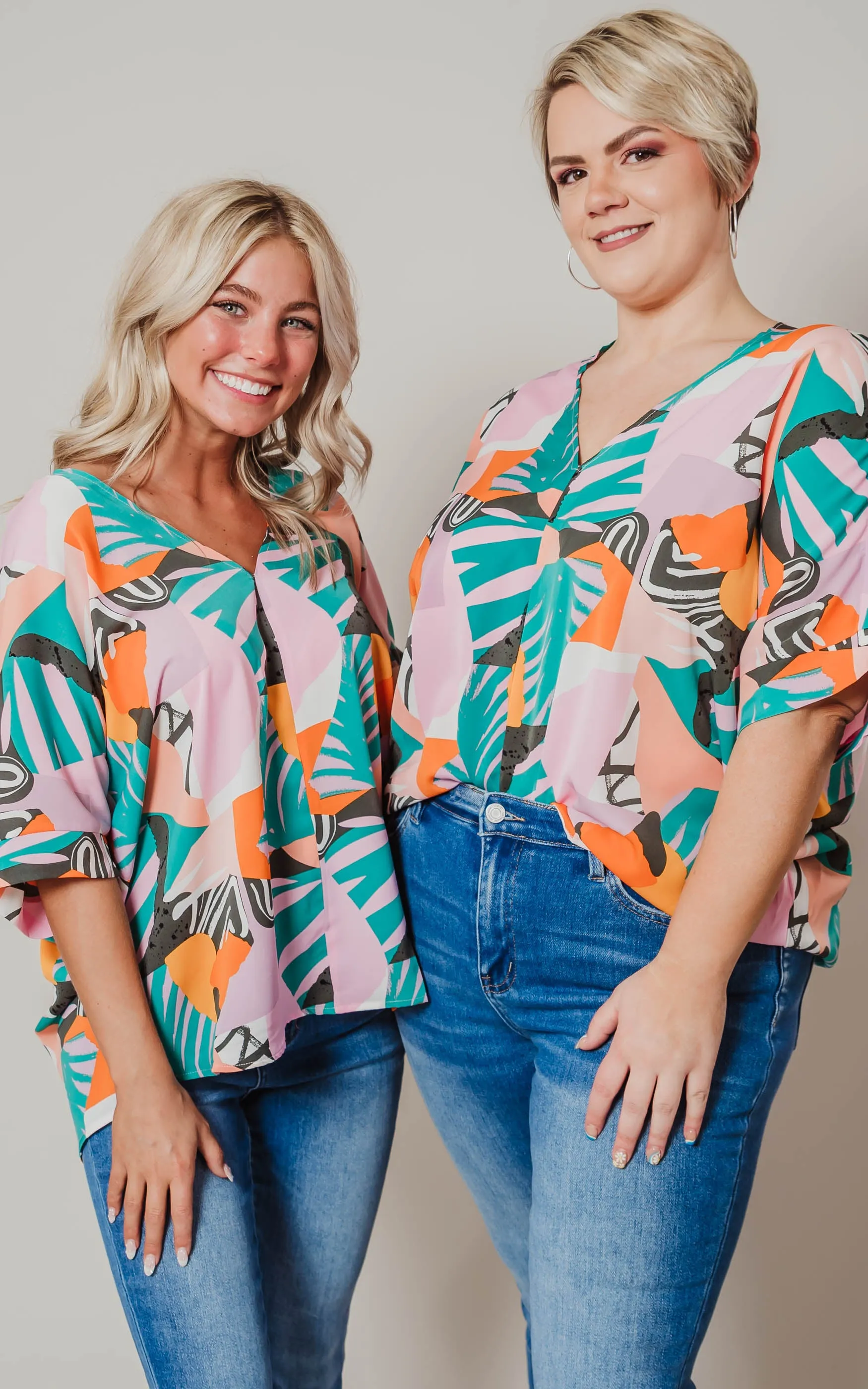 Vibrant Print Boxy Top - Final Sale*