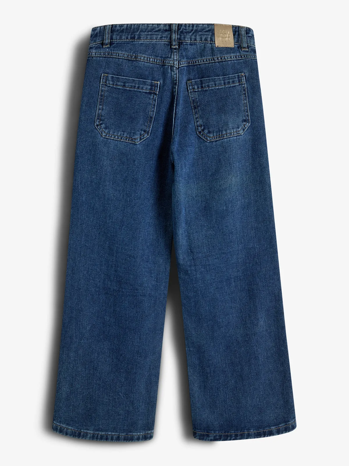 Wide Leg Jeans - Tween - Dark Blue Denim